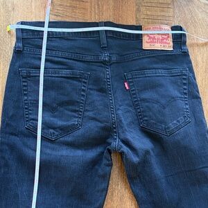 Levi's 514 Men's Slim Straight Jeans - Deep Black Wash 32x34